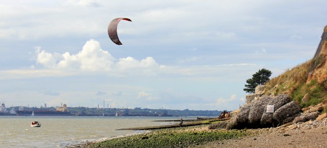 holiday park slipway, Ruth walks the Hampshire Coast
