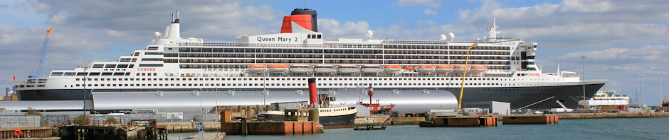Southampton Docks - Queen Mary II - Ruth's coastal walk