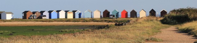 towards Calshot beach huts, from Fawley Power Station, Ruth's coast walk.