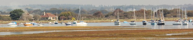 looking back to Keyhaven, Hampshire. Ruth's coast walk.