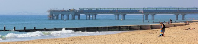 10 Bournemouth, 1st Pier, Ruth on her coastal walk Bournemouth, 1st Pier, Ruth on her coastal walk
