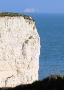 Needles in background, Old Harry in foreground, Ruth Coastal Walk