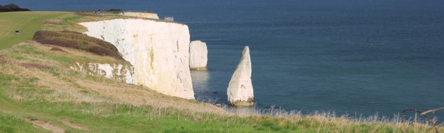 looking back, Old Harry, Ruth's coastal walk