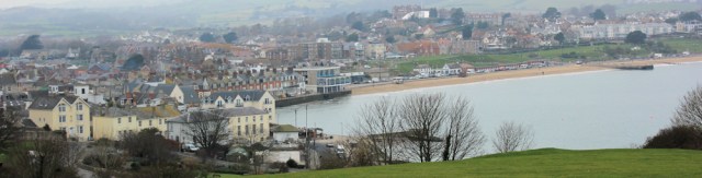 view over Swanage, Ruth's coastal walk round UK