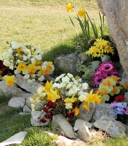 memorial, Portland, Dorset, Ruth on her coastal walk