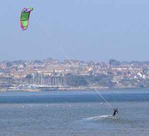 kite surfing, Portland Harbour, Ruth walks around the coastline.