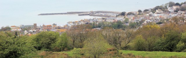 Lyme Regis - from above, Ruth's coastal walk