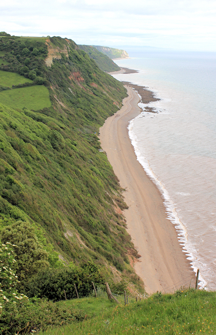 back to Weston Mouth, Ruths coastal walk, Devon