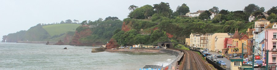 Dawlish, looking southwest, Ruth coast walking