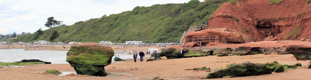 Maer Rocks, Exmouth, Ruths coastal walk