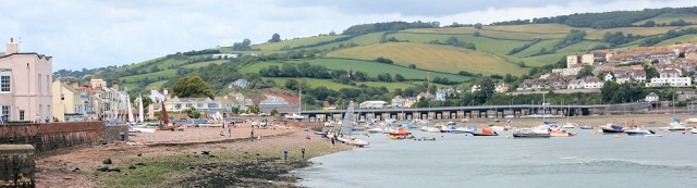Shaldon, Ruth walking round the coast, Teignmouth