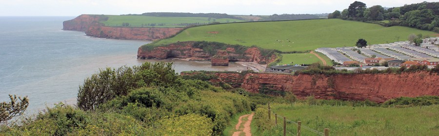 Ladram Bay - Ruth walking in East Devon, around the coast