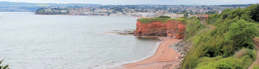 Paignton, with Hollicombe Beach in foreground, Ruth's coastal walk