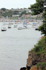 approaching Brixham, along the South West Coast Path, Ruth's coastal walk