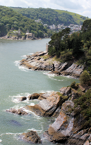 Mill Bay Cove, Ruth walking the South West Coast Path, Devon