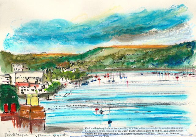 Dartmouth - by Tim Baynes, Artist in Residence for Ruth's Coastal Walk