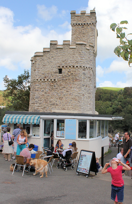 Dartmouth Castle, Ruth on her coastal walk, Devon.