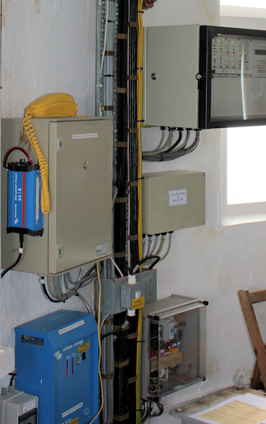 lighthouse wiring, Start Point light house - Ruth's coastal walk, Devon