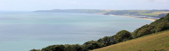 view of Slapton Sands and Start Point, Ruths coastal walk