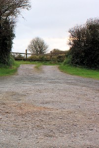 Empty car park, Ruth's coastal walk, Devon, Stoke Point