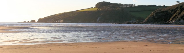 Sunset over River Erme, Ruth's coastal walk through Devon