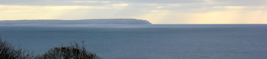 morning view from Stoke Beach to Bolt Tail, Ruth Livingstone's coast walk