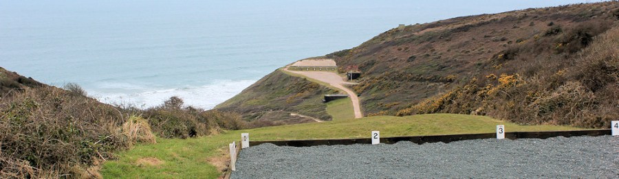 Firing range, Tregantle Fort, Ruth's coastal walk