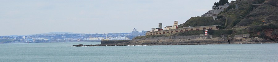 Fort Bovisand, Ruth on her coastal walk, Devon