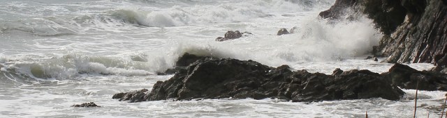 crashing waves, Cornwall, South West Coast Path, Ruth Livingstone