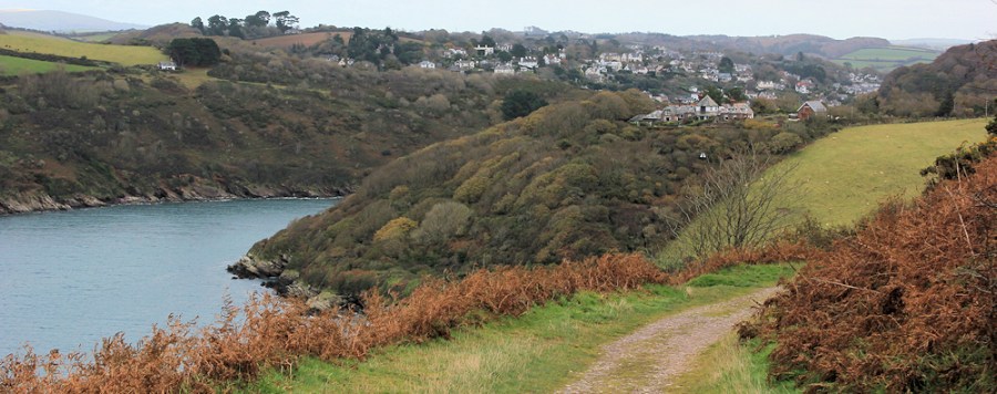 Mouth of River Yealm, Devon, Ruth's coastal walk. South West Coast Path