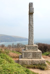 War Memorial, Downend Point, Cornwall, Ruth's coast walk