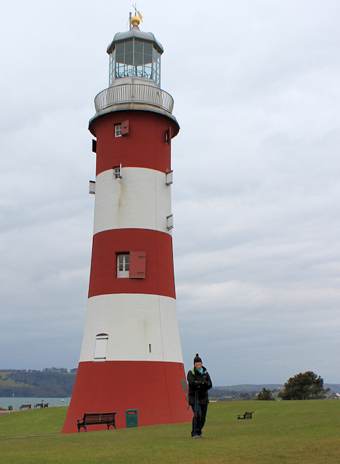 Plymouth Hoe, Ruth on her coastal walk