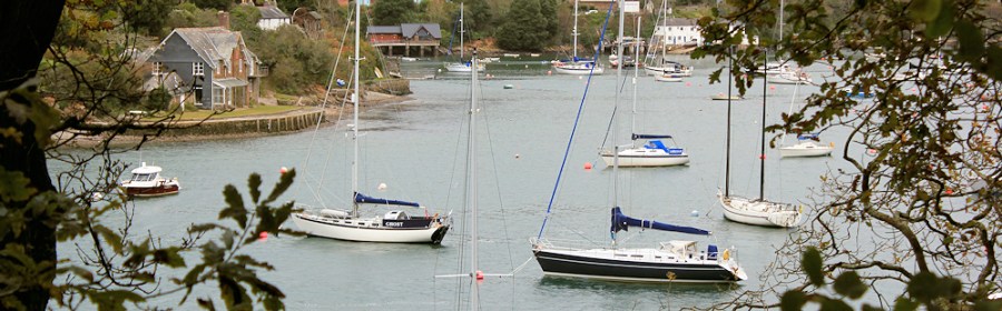 View of Newton Ferrers, Ruth on the South West Coast Path