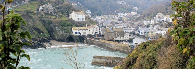 Polperro, Ruth on South West Coast Path