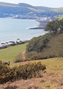 Ruth walking down to Kingsand and Cawsand, Cornwall