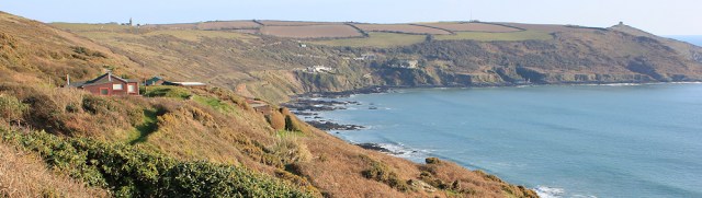 ooking back, Rame Head, ruths coast walk