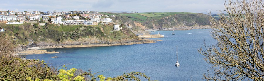 Portmellon, Ruth on the South West Coast Path