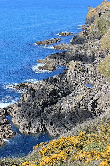 rocky shore, South West Coast Path, Ruth walking round Cornwall