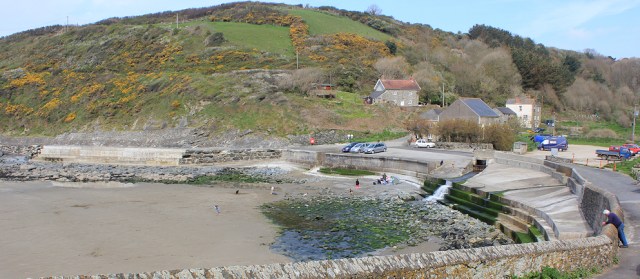 cloud over Dodman Point, Ruth on the South West Coast Path, South Cornwall