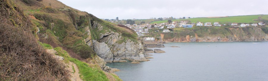 Gorran Haven from Maenease Point, Ruth's coastal walk, England