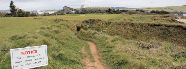 view back from golf course, Ruth's coastal walk