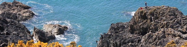 fishing, Cornwall, rocks, Ruth's coast walk