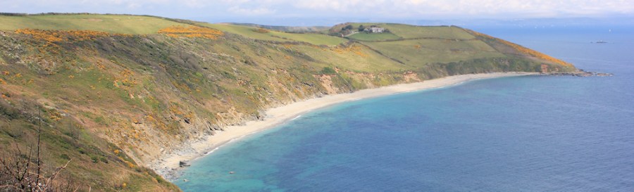 Vault Beach from west, Ruth's coastal walk