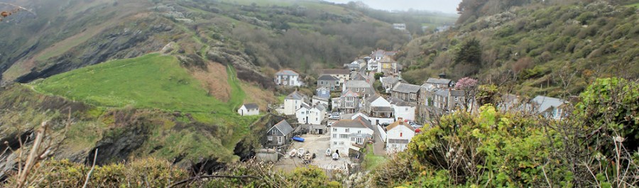 Portloe, Ruth walking round the coast, Cornwall