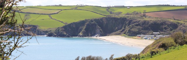 Pentewan beach, from South West Coast Path, Ruth's walk