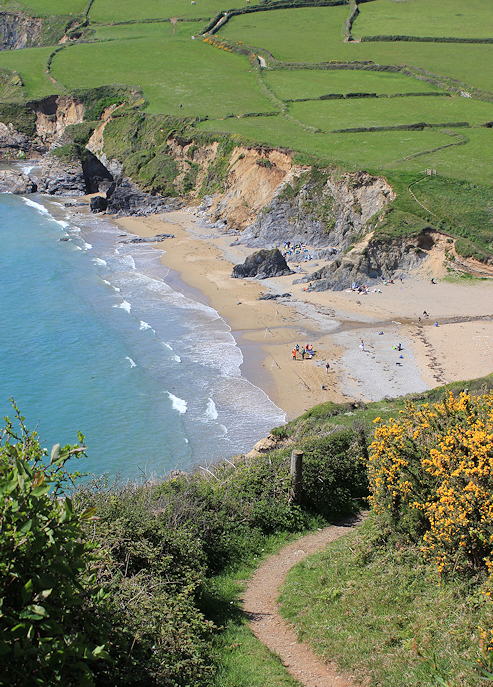 Hemmick Beach, Ruth's coast walking, Cornwall
