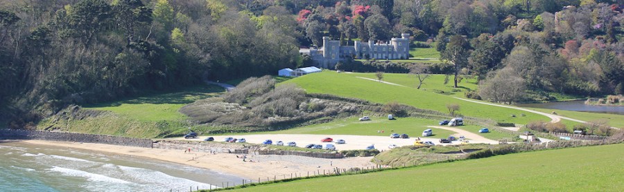 Caerhays Castle, Ruth's coastal walk, Cornwall