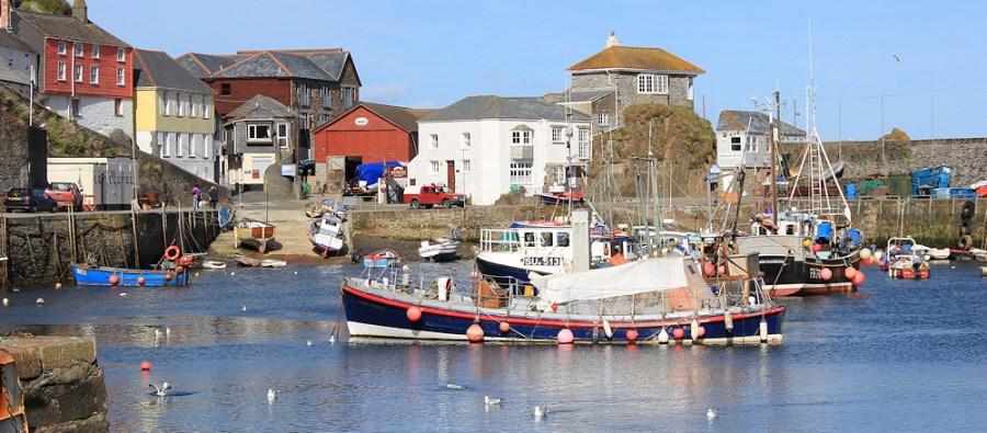 Mevagissey Harbour, Ruth's coastal walk