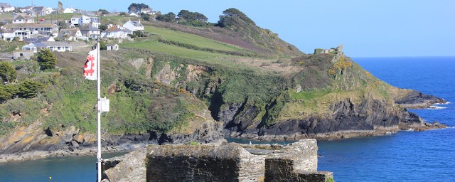 Castle, mouth of Fowey, Ruth's coastal walk