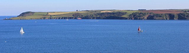 04 view of Dennis Head in the sunshine, Ruth's coastal walk through Cornwall